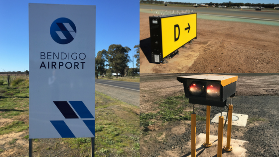 Bendigo Airport opens, illuminated by OCEM’s CASA MOS 139-certified lighting signals